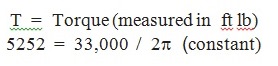 formula torque